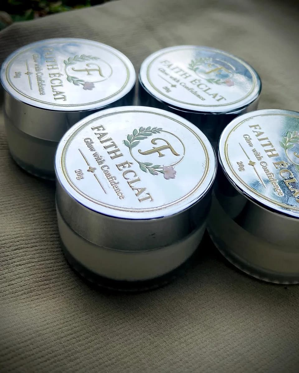 Faith Éclat Glow Cream jars, the beginning of the story